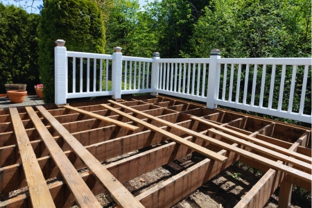 Residential deck construction